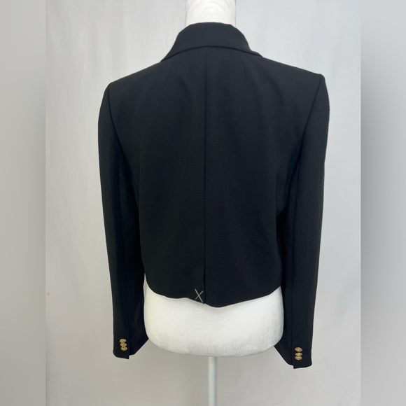 NEW / Cropped blazer in city crepe / B002 - Picture 4 of 7